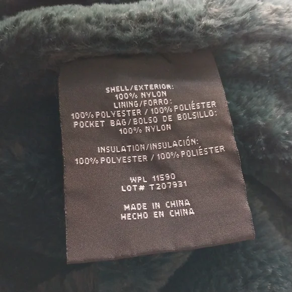 HeatKeep Women's Size Medium Forest Green Insulated Lined Quilted Puffer Vest - Picture 8 of 9